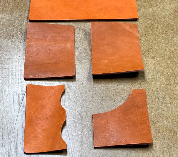 Кошелек № 3 юфть оранж  2.0-2.4 мм